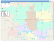 Le Sueur County Wall Map Color Cast Style